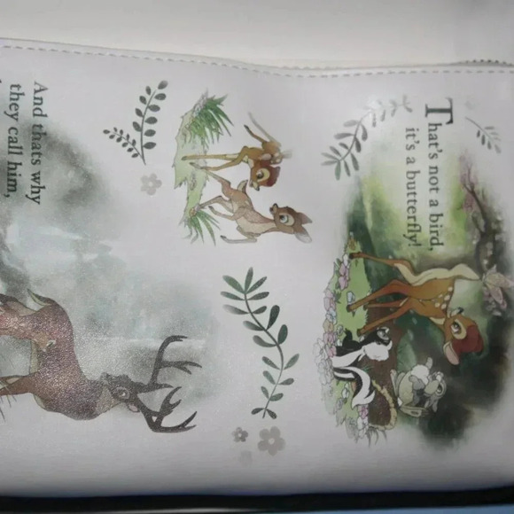 LOUNGEFLY DISNEY CLASSIC BOOKS BAMBI COVERTIBLE CROSS BODY BAG RARE NWT - Picture 8 of 16